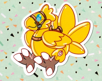 Pooltoy Chocobo Vinyl Sticker
