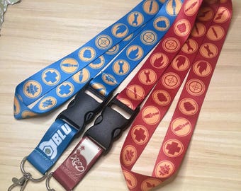 Team Fortress 2 RED + BLU Team Lanyards
