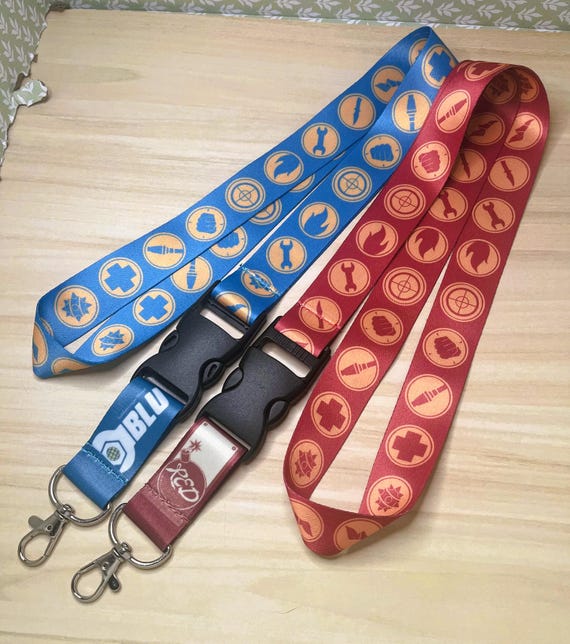 Team Fortress 2 RED + BLU Team Lanyards