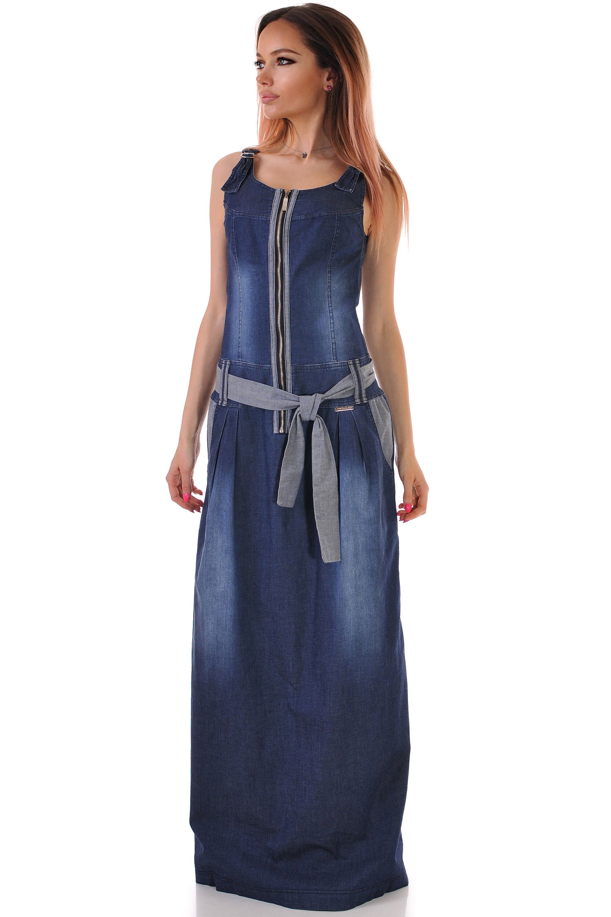 Maxi denim cheap dress uk