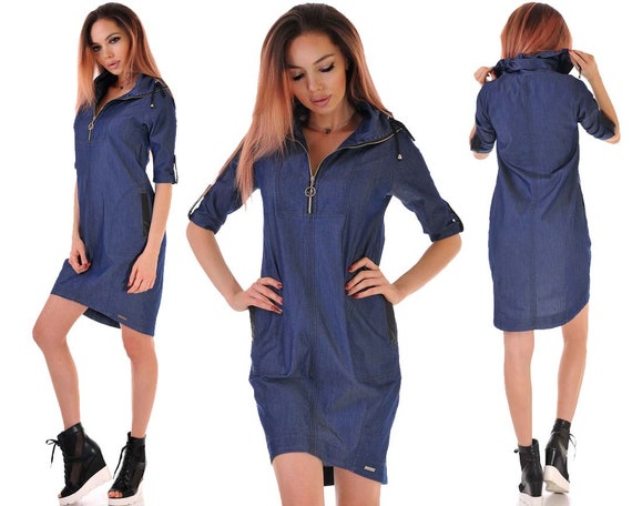 Denim shift dress australia deals