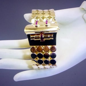 Retro 14K Gold Ruby Bracelet