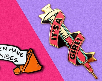 Trans Pride - Female/Femme Enamel Pin Set