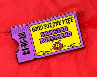 Monster Boyfriend Coupon - Enamel pin