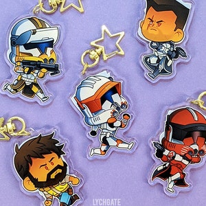 Clone Trooper Commanders - Ciondoli in acrilico di Star Wars