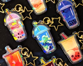 GALAXY BOBA TEA - Acrylic Charms