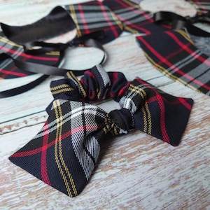 Tartan Scrunchie With Bow