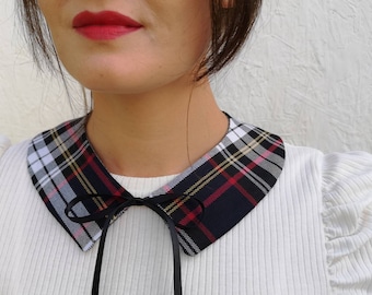 Tartan Collar, Peter Pan Collar, Pointed Collar, Col Claudine