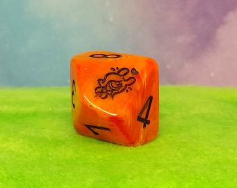 BLISS the Slime Snail - PinupD10: Single Die for Board and Roleplaying Games