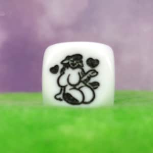 BELLE the Curvy Cow - PinupD6: Single Die for Board and Roleplaying Games