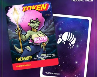 FUNKY GATOR - Treasure Token for Trading Card Games