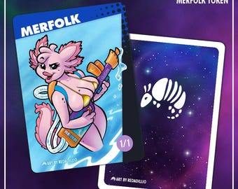 XOXO the AXOLOTL - Merfolk Token for Trading Card Games