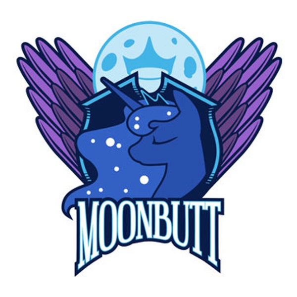 MOONBUTT sticker
