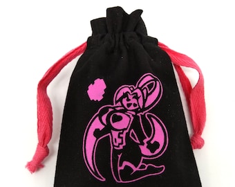 DEEDEE the Cyber Weasel Dice Bag for Board and Roleplaying Games