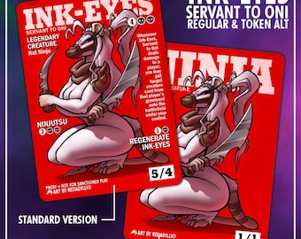 INK-EYES - MTG Proxy for Trading Card Games with Ninja Token and Sticker Options