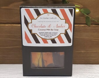 Chocolate & Amber Handmade Soap
