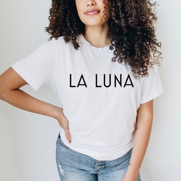 La luna Shirt - Women Moon Shirt - La Luna - Italian Shirt Women - Travel Shirt Women