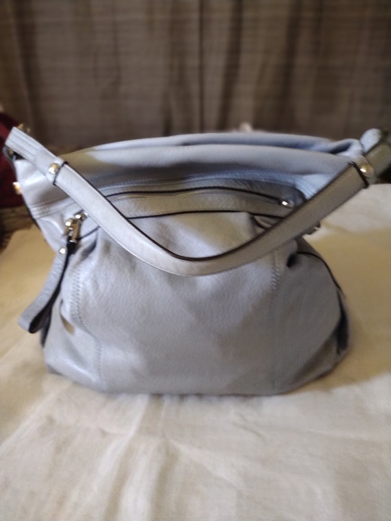 B Makowsky Large Leather Shoulder Handbag - image 1