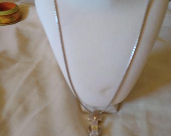 Colar Brighton Serville Cross Silvertone 28 polegadas assinado