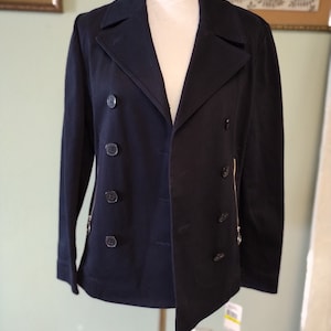 Michael Kors Chaquetón Mujer Azul Cruzado Talla M