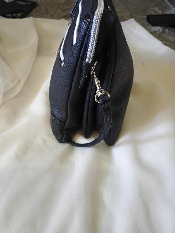 Stone Mountain Black Leather Crossbody Handbag - Etsy