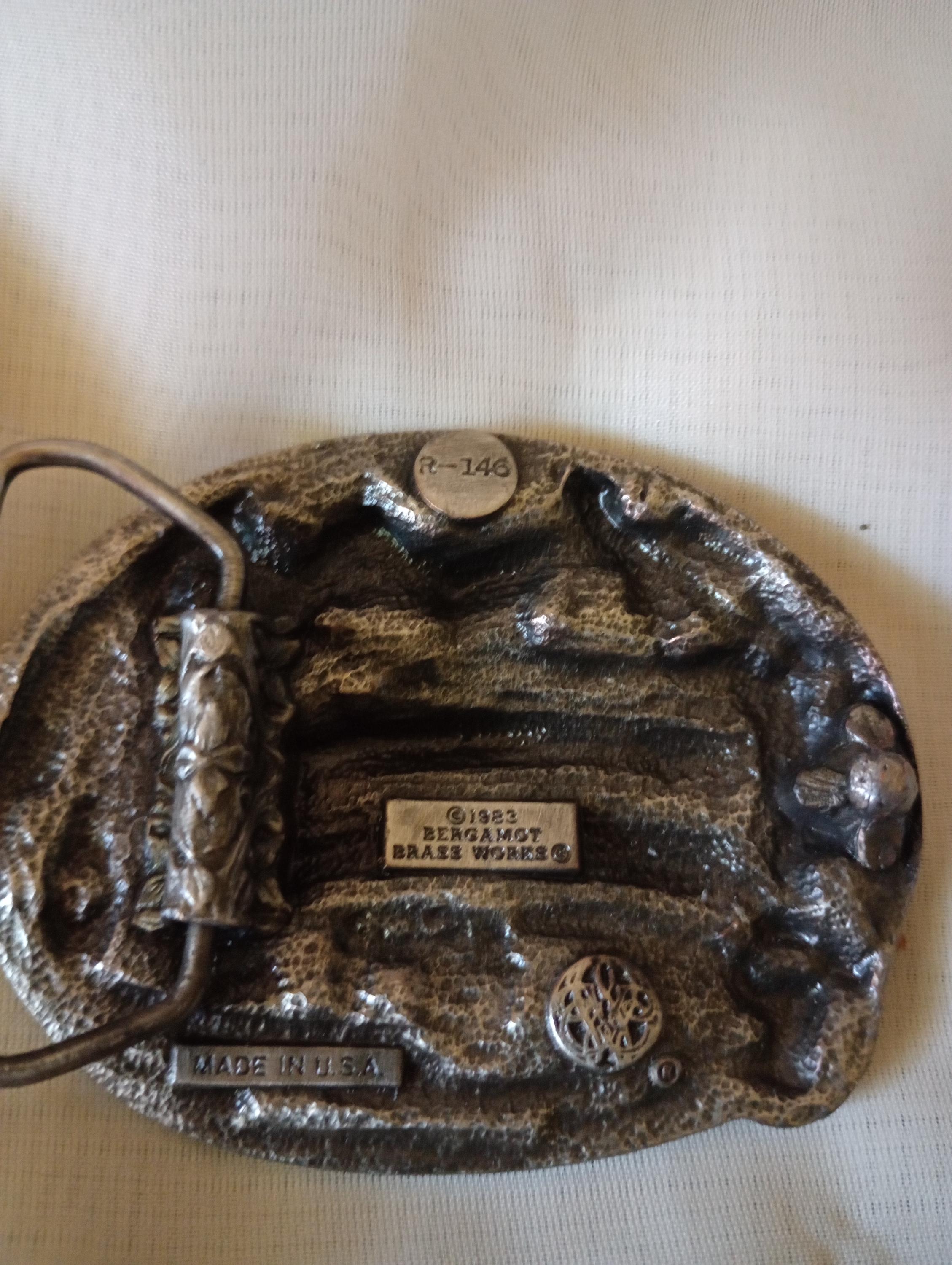 Boucle de ceinture Bergamot Brass Works vintage : Born to