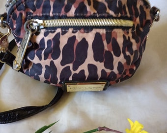 Betsy Johnson Cheetah Print Mini Crossbody Handbag