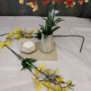 Natural Bella Table Decor w/ Tealight Candle