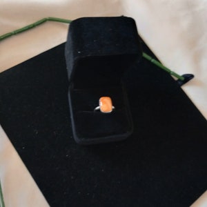 Carnelian Vintage.925 Sterling Silver Ring Size 5.25