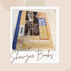 American Revolution Biographies Hardback Novel