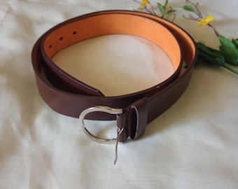 Banana Republic Geniue Brown Italian Leather Belt Made in  display picture 1