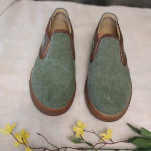 UGG Men Mateo Canvas Green Casual Slip On Size 8