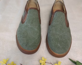 UGG Men Mateo Canvas Green Casual Slip On Size 8