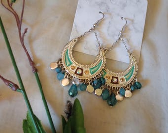 Pendientes estilo candelabro afgano vintage
