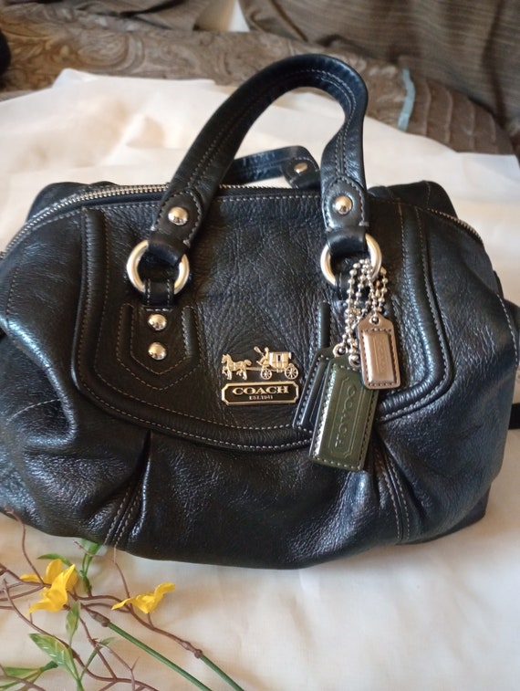 Coach Madison Audrey Black Leather Handbag - image 1