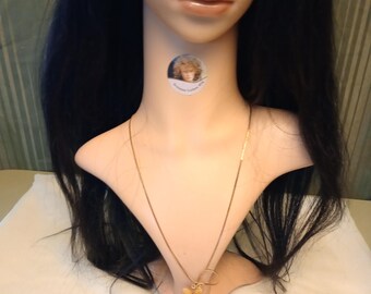 Avon Vintage Rose Bola Tie Goldtone Necklace Size 22 Inches