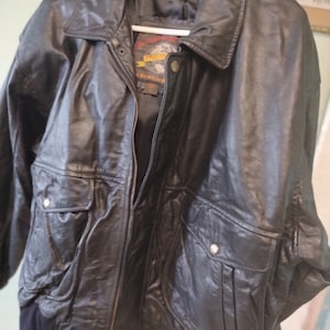 Wilson Leather Black Leather Adventure Bound Jacket Size L
