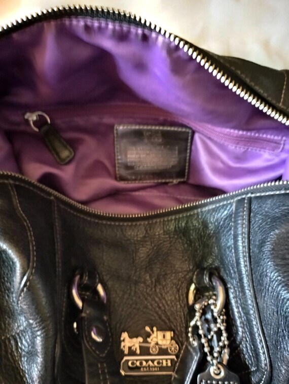 Coach Madison Audrey Black Leather Handbag - image 5