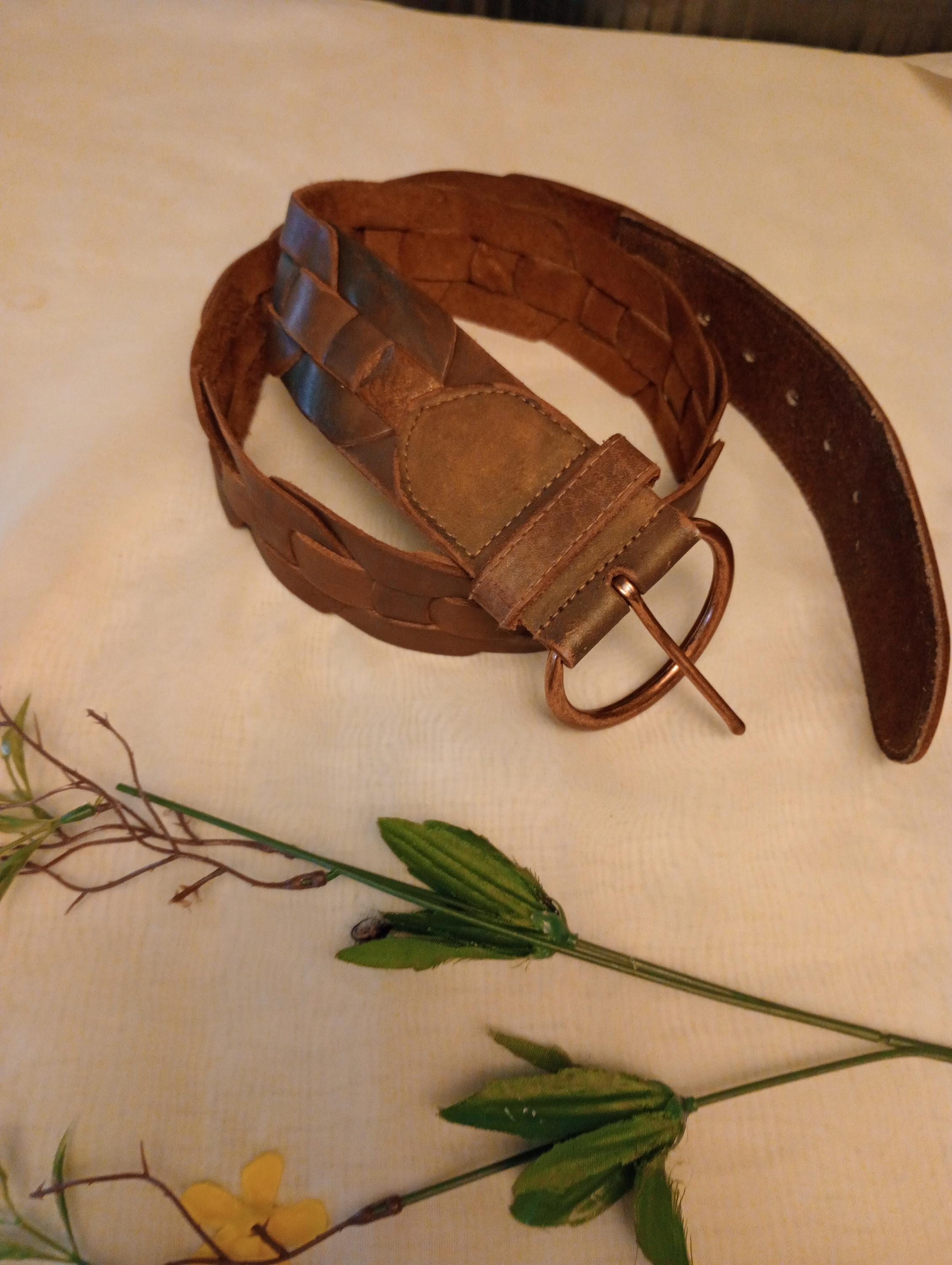 Vintage Hollister Dark Brown Leather Belt VINTAGE HOLLISTER LEATHER Belt,vintage Brown Leather Belt  main image 4