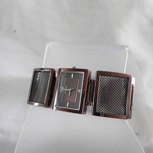Orologio da donna Fossil Vintage Chocolate F2 in acciaio inossidabile, misura 7.5, firmato.