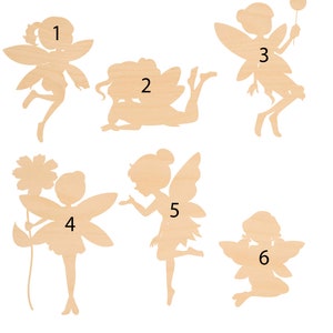 Unfinished Wooden Fairy Craft Shape