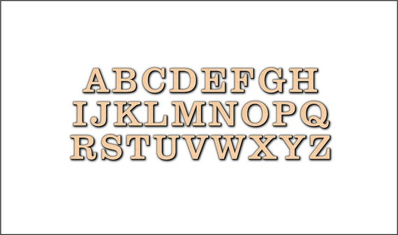  Unfinished Wood Alphabet Letters Cutout Uppercase Set - 3  Inches Tall - 26 Count : Arts, Crafts & Sewing