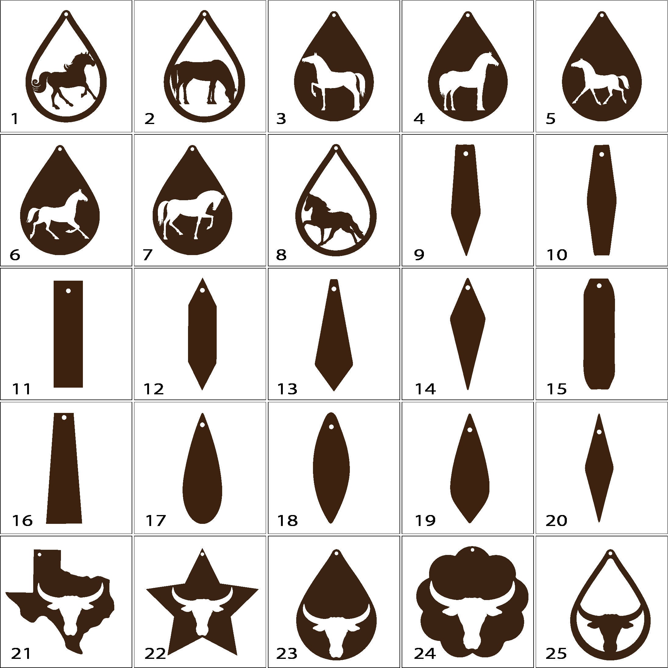 Bulk Wooden earrings blanks. Unfinished wood earrings. Blank Etsy