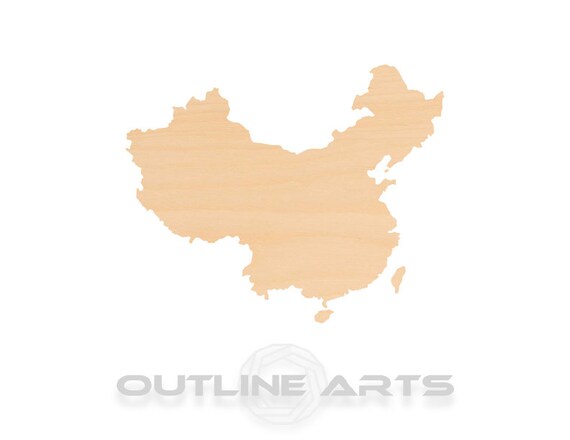 Country China - Laser Cut Out Unfinished Wood Craft Shape WLD14 Country China - Laser Cut Out Unfinished Wood Craft Shape WLD14