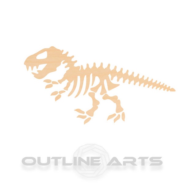 Wooden Dinosaur Skeleton Etsy