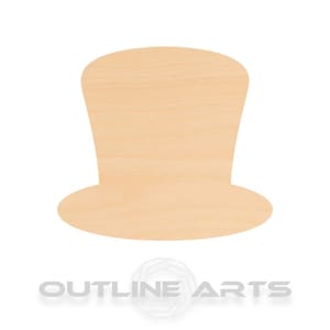 Unfinished Wooden Magic Hat Craft Shape