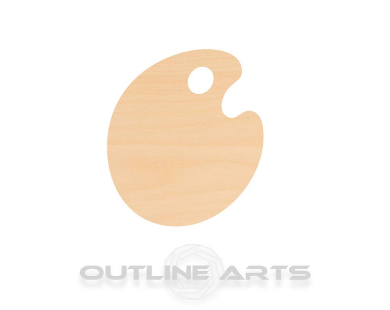 Unfinished Wooden Paint Palette Shape Craft Supply bulk Etsy