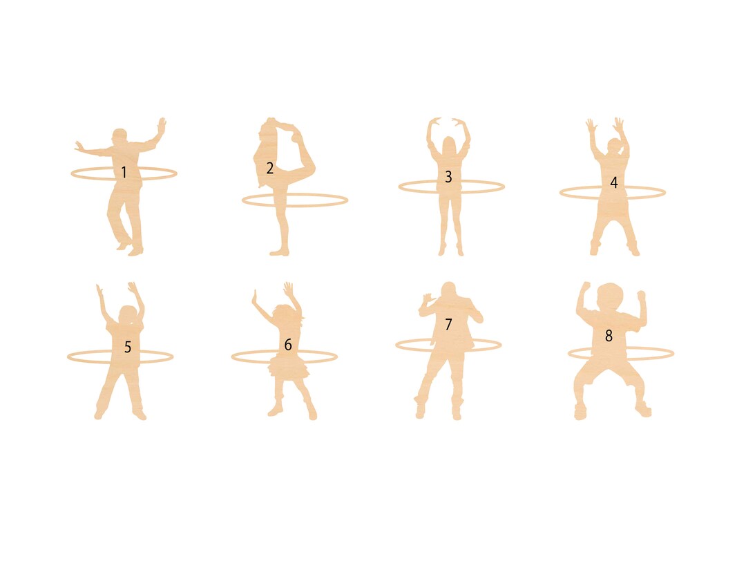 Hula Hoop Wood Cutout: Birch, Unfinished - Laser Cut Shapes - Etsy