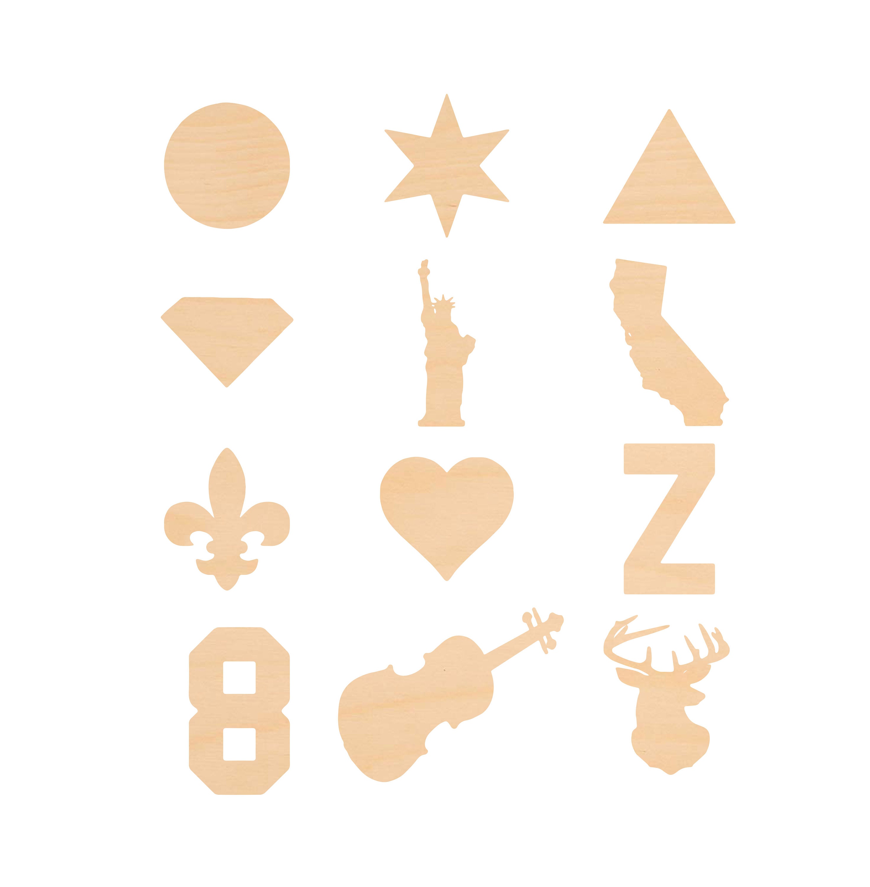 Unfinished Wooden Shape | Craft Supply ANY SHAPE **Bulk Pricing Avail…