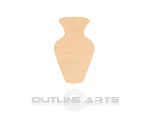 Unfinished cheap wood vase